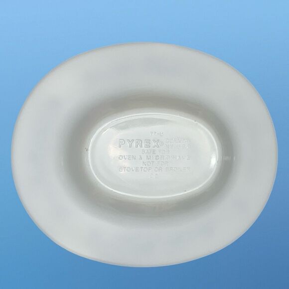 Vintage Corningware Pyrex Blue Onion Gravy Boat Coordinating Underplate - Picture 2 of 4